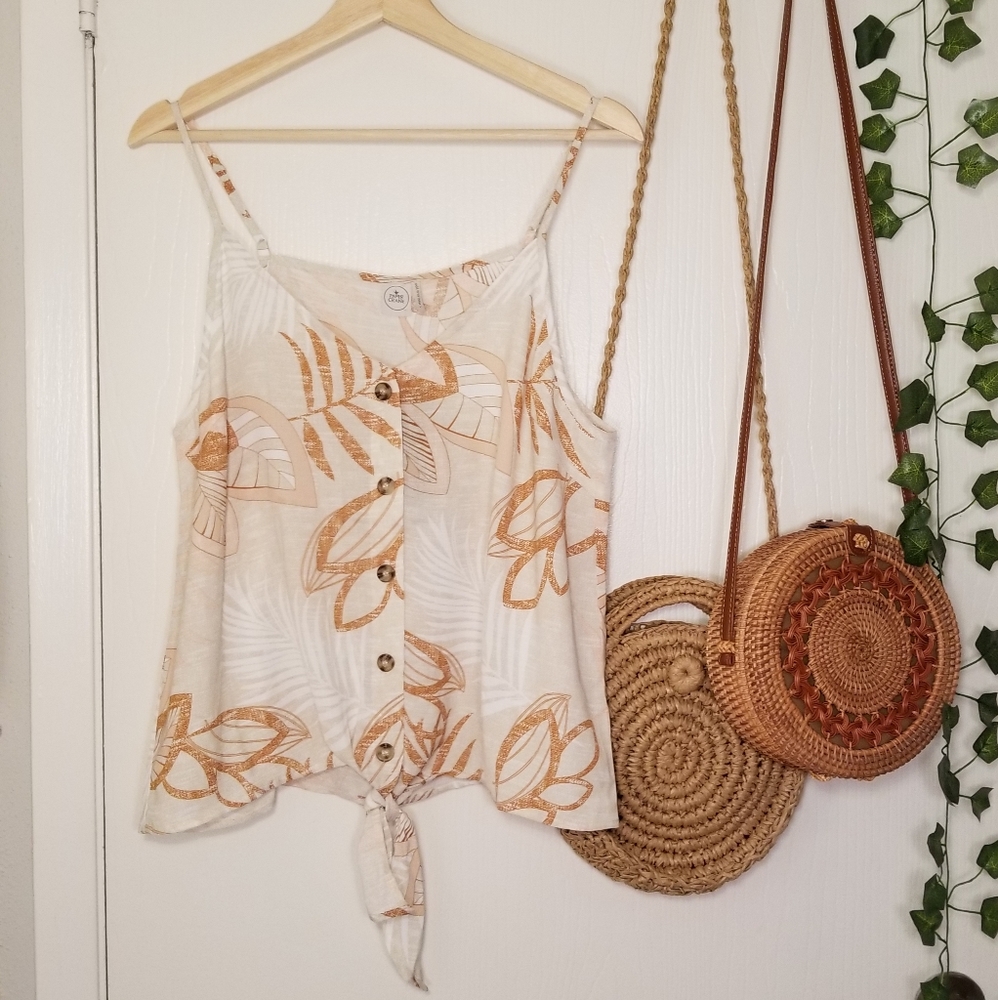 Paper crane cami top sz L